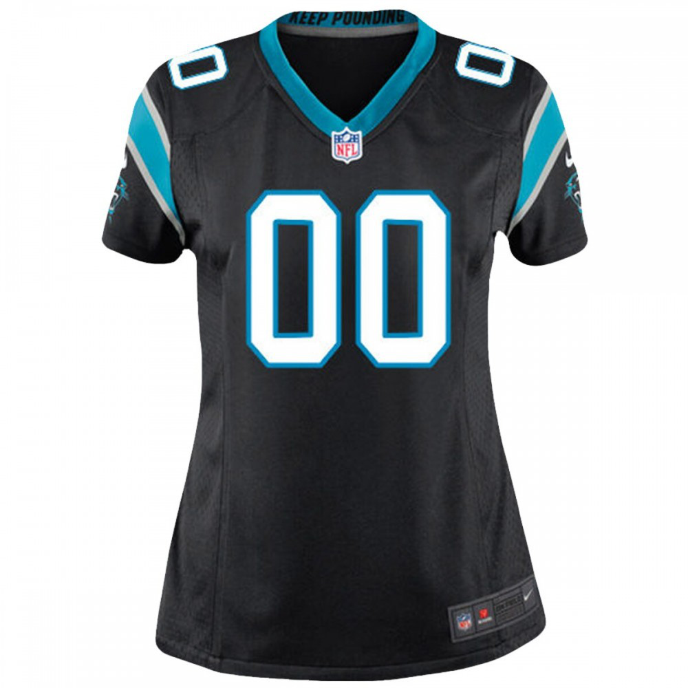 Carolina Panthers Nike Women's Customized Game Jersey - Black-GridironStore